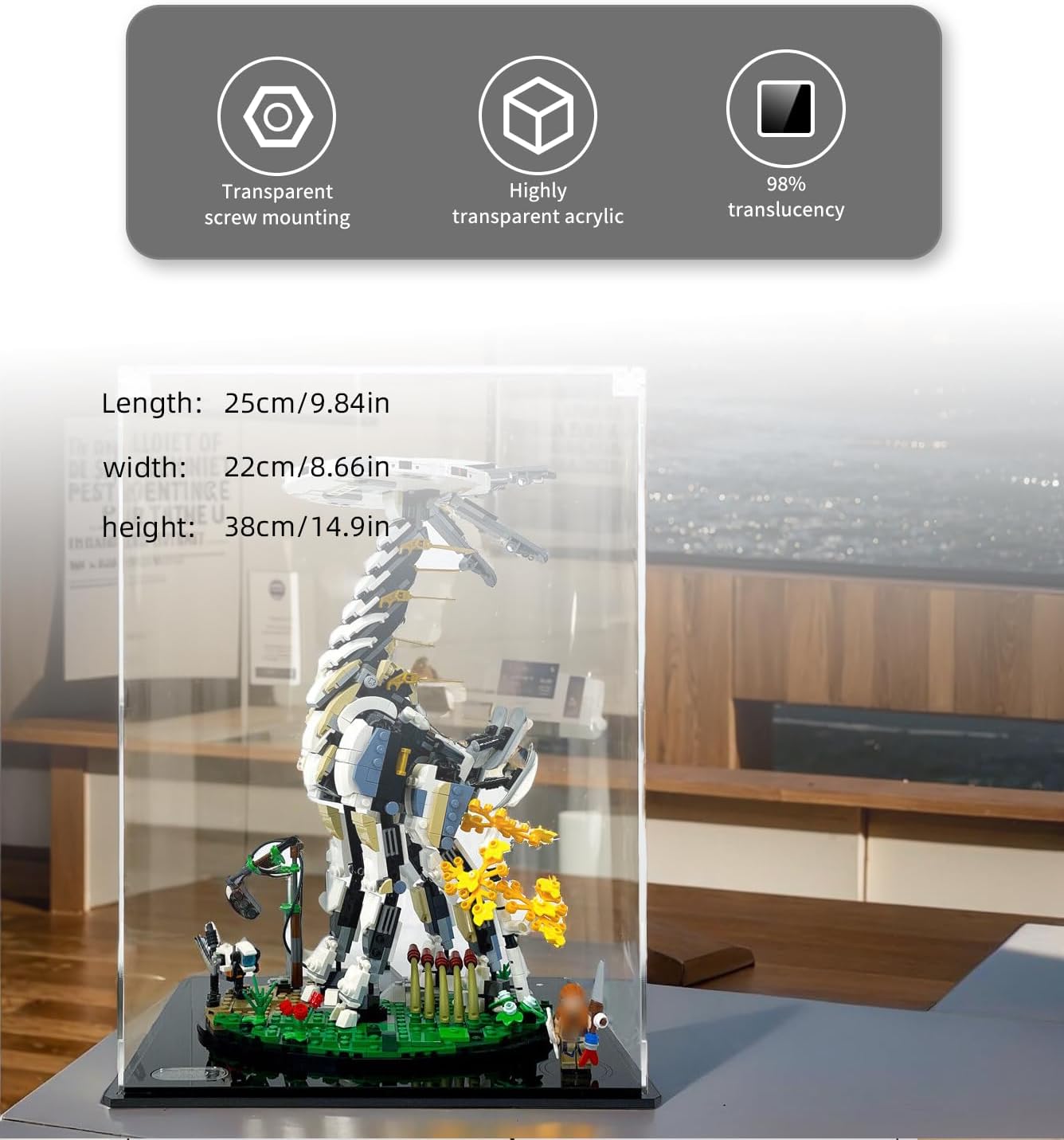 Icuanuty Vetrina Acrilica per Lego Horizon Forbidden West - immagine 4
