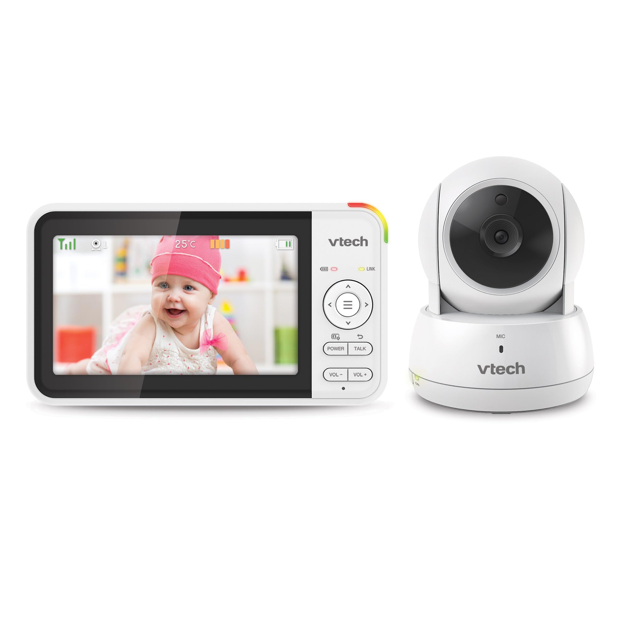 Vtech VM924 Baby Monitor Video e Audio 5" LCD