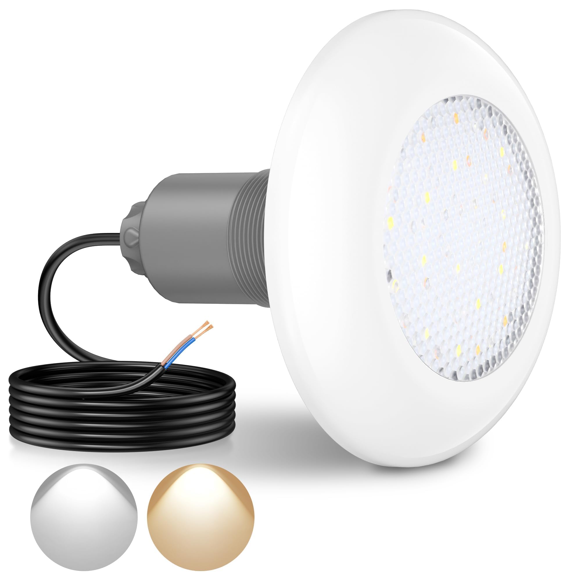 Lylmle Faro Piscina LED 12W con Filettatura 2"