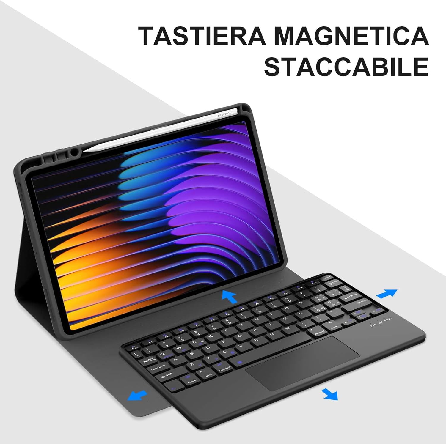 Jademall Tastiera con Trackpad per Xiaomi Pad 7/7 Pro - immagine 3