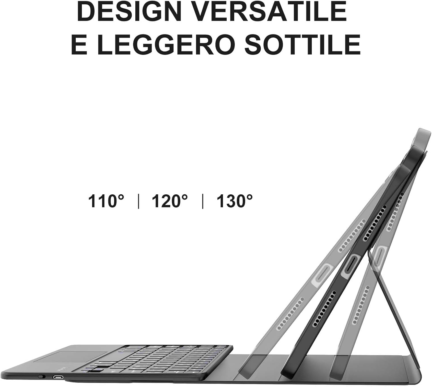 Jademall Tastiera con Trackpad per Xiaomi Pad 7/7 Pro - immagine 4