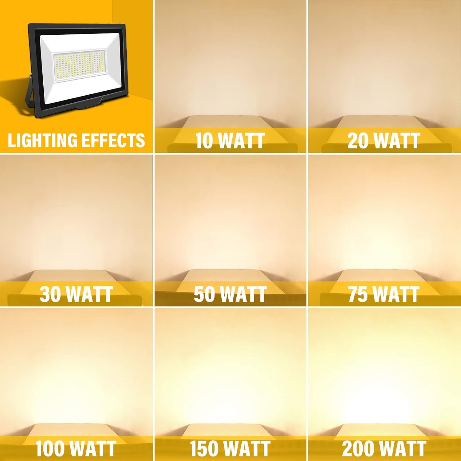 Rigidon Faretto LED da Esterno 200W 20000LM - immagine 7