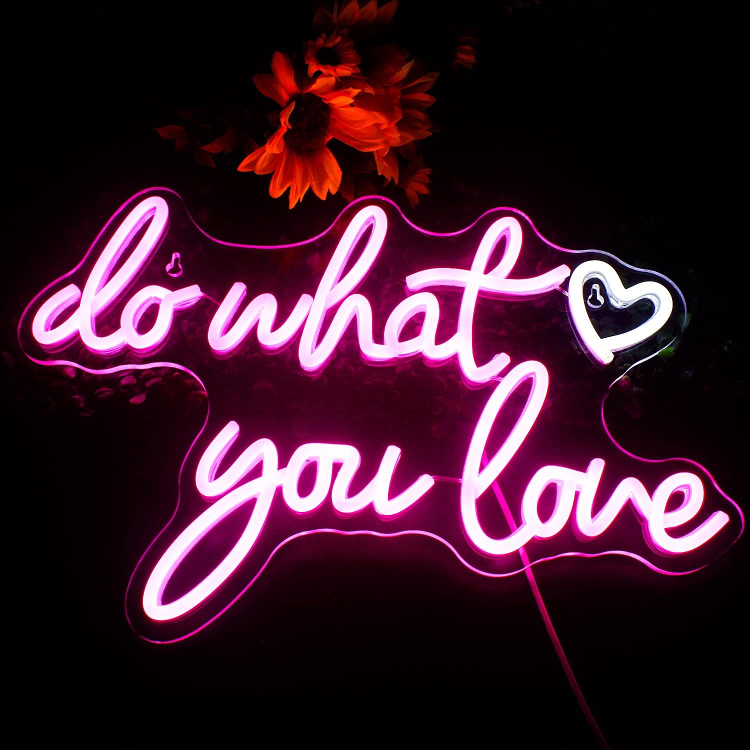 Do What You Love Segni al neon rosa - USB Powered - immagine 4