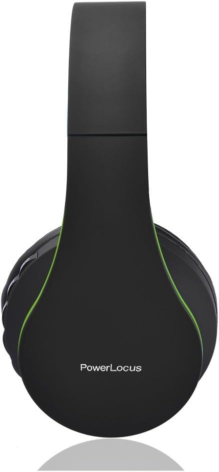 Powerlocus P1 - Cuffie Bluetooth Over-Ear, Nero/Verde - immagine 7