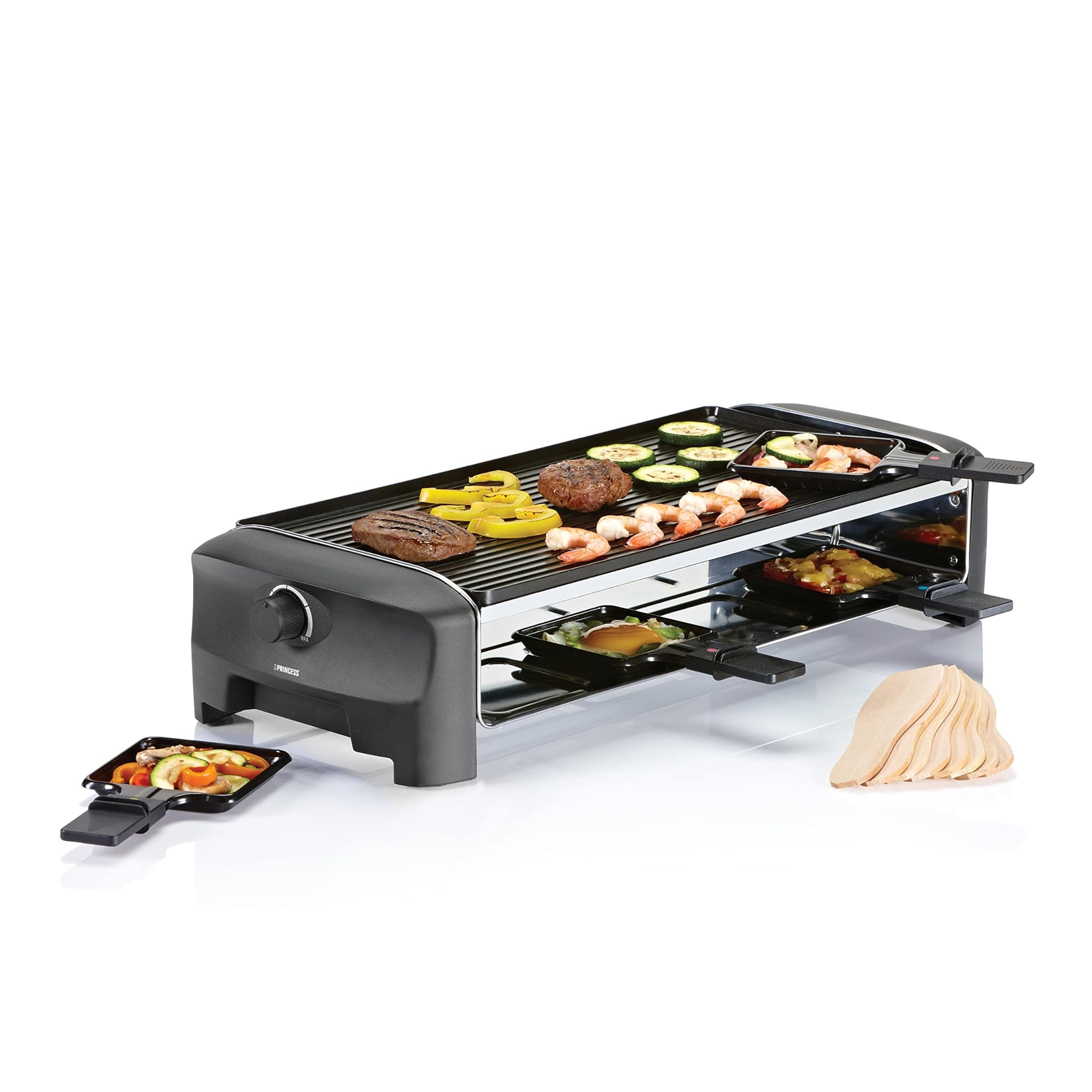 Princess Raclette con Griglia Per 8 Persone 162840,