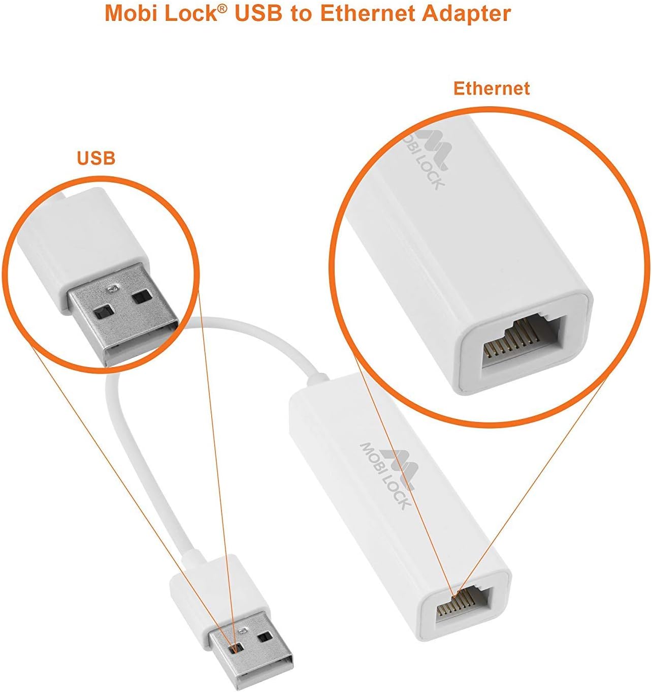 Mobi Lock Adattatore di Rete USB Ethernet - immagine 2