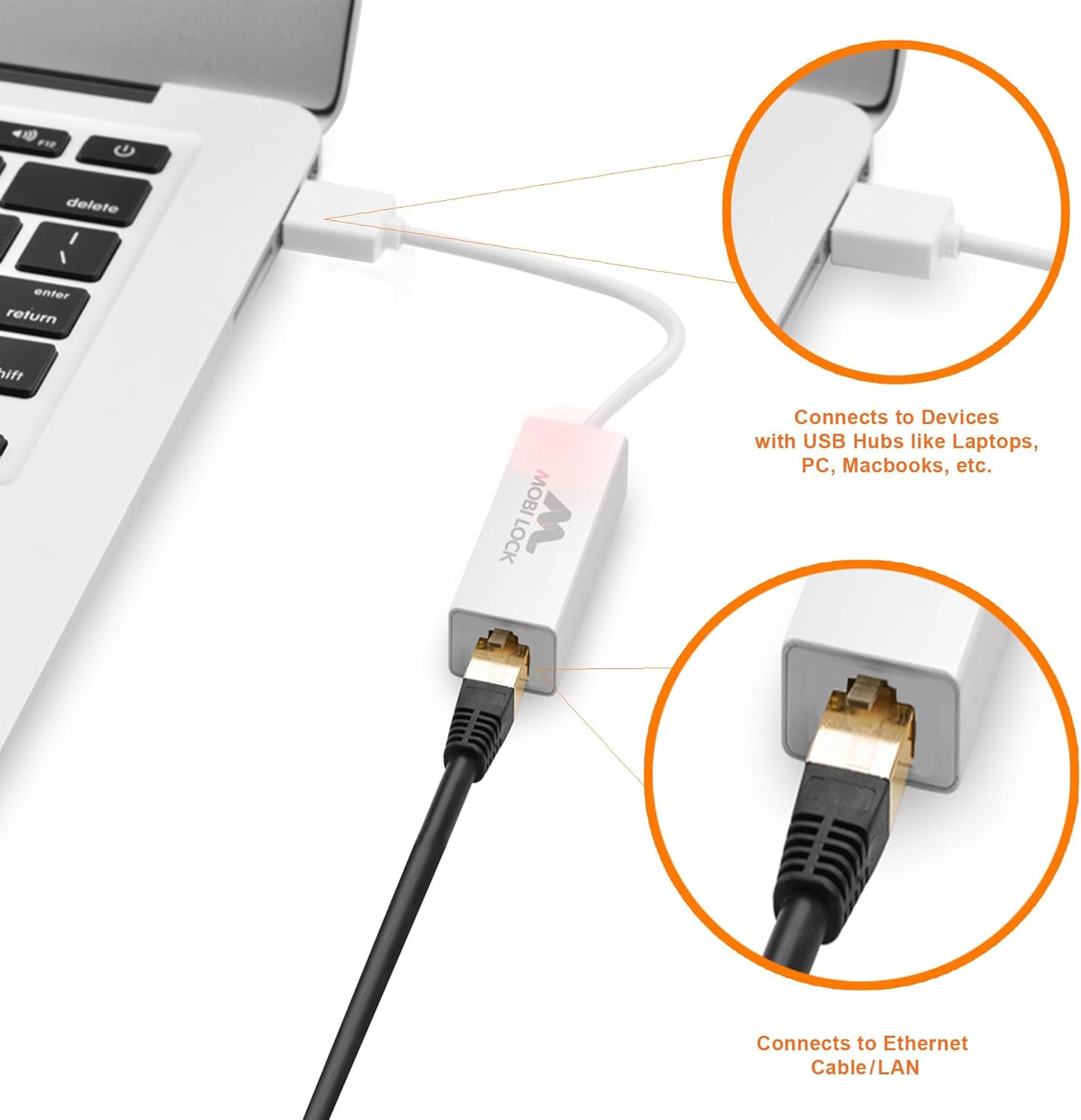 Mobi Lock Adattatore di Rete USB Ethernet - immagine 4