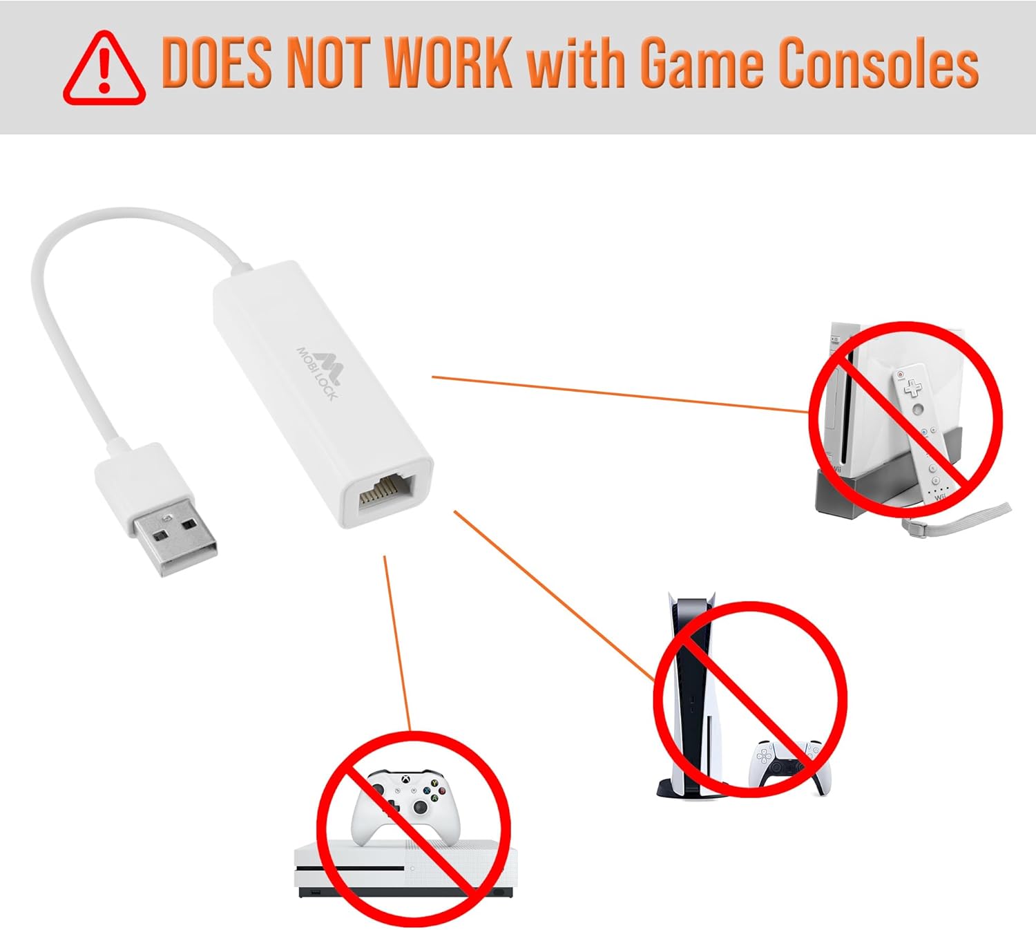 Mobi Lock Adattatore di Rete USB Ethernet - immagine 7