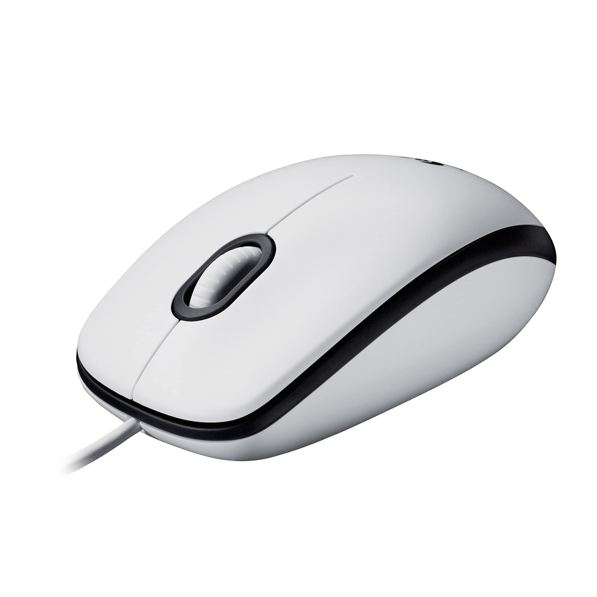 Logitech M100 Mouse USB con Cavo, Bianco
