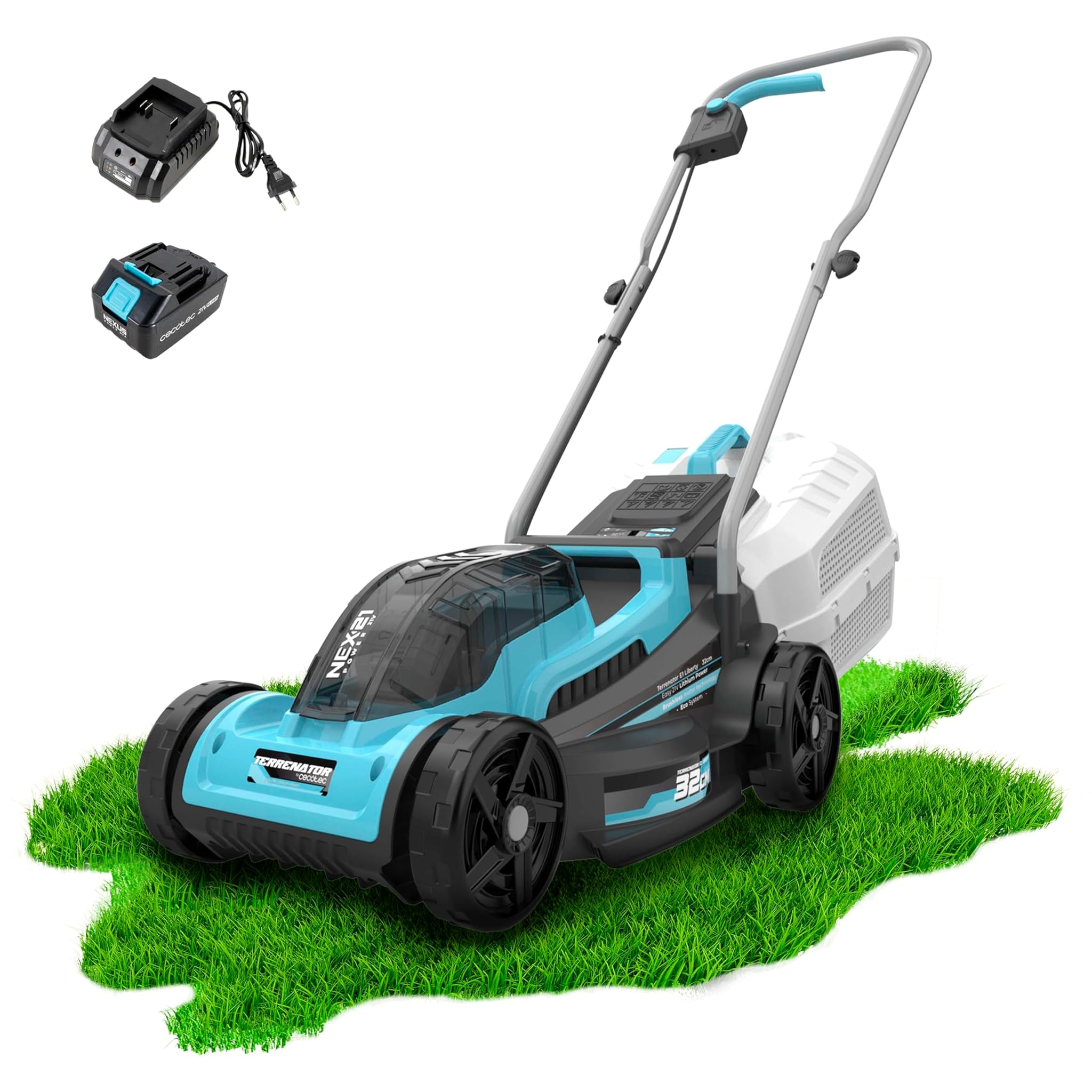 Cecotec Terrenator E1 Liberty - Tosaerba a Batteria