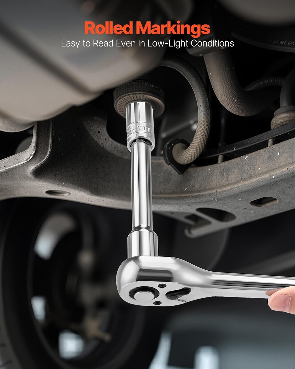 Vevor Set di Bussole e Cricchetti 149 Pezzi CR-V - immagine 4