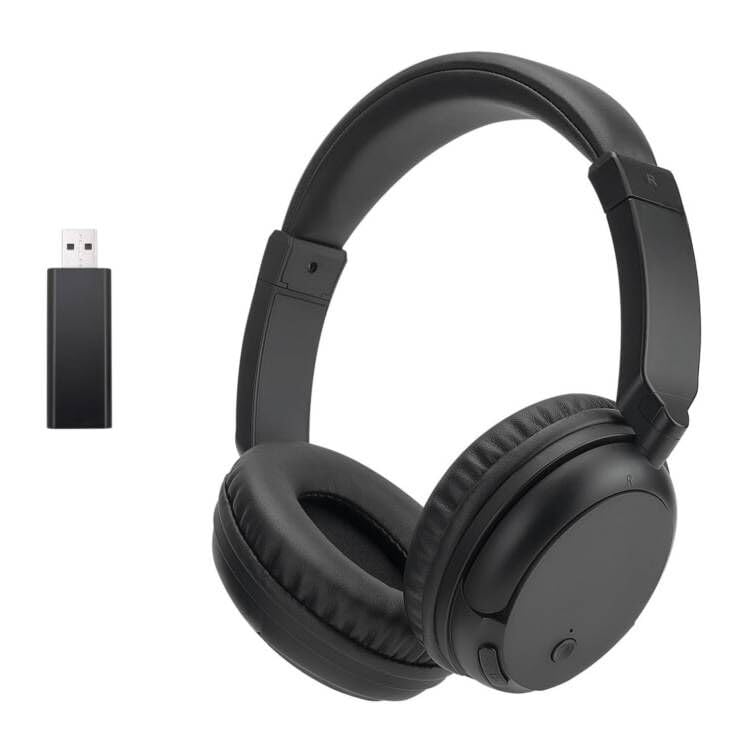 Nightwooolf Cuffie TV Senza Fili Bluetooth, Nero