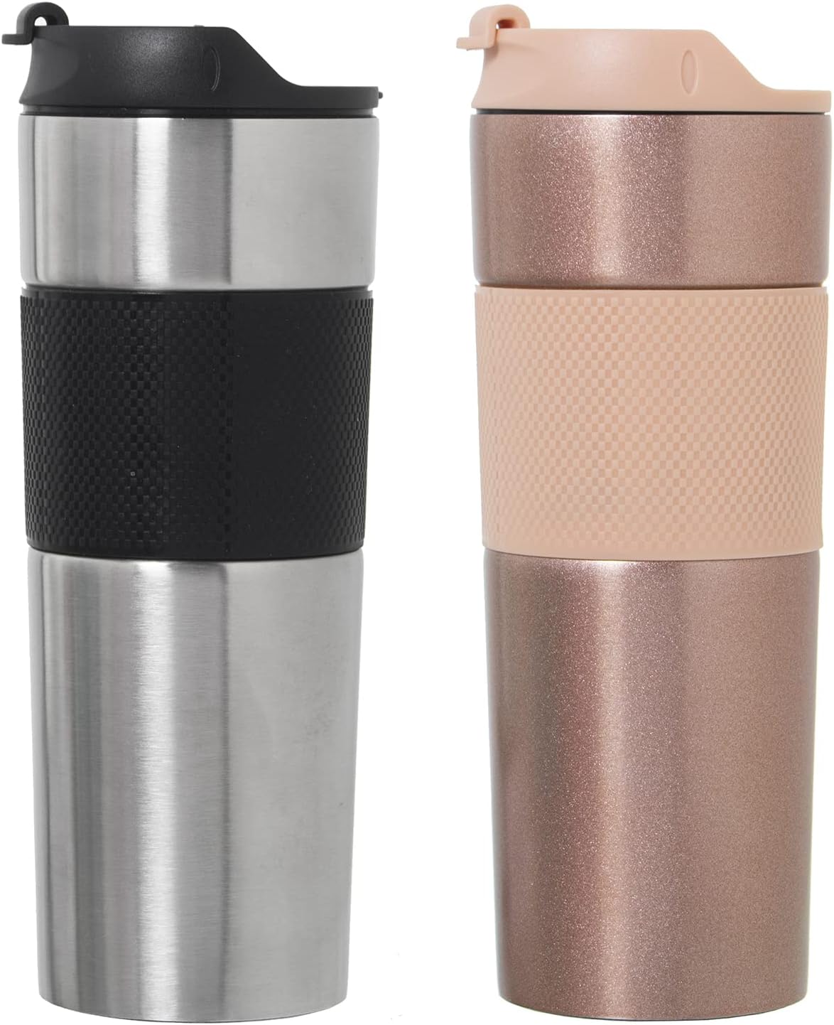 Drw Set 6 Caffettiere Pressa Acciaio Inox e Silicone - immagine 1