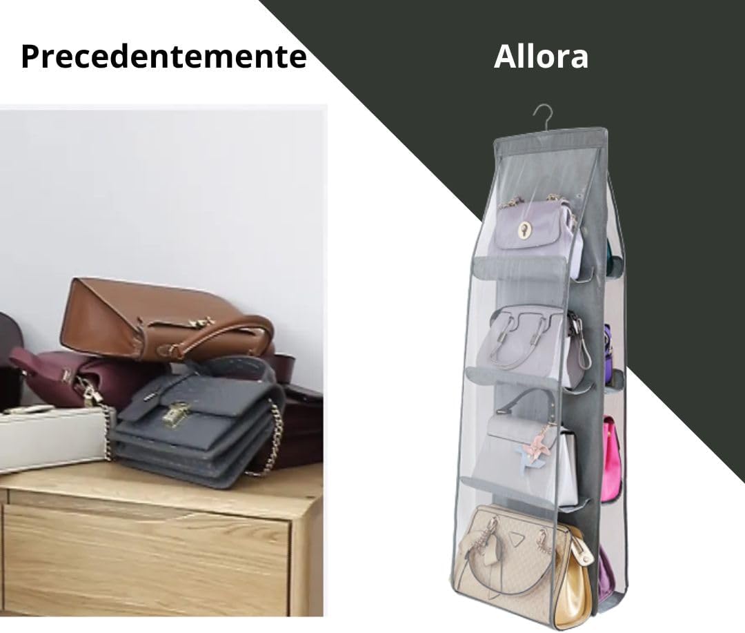 Kapavela Set 2 Portaborse da Armadio 16 Scomparti - immagine 3