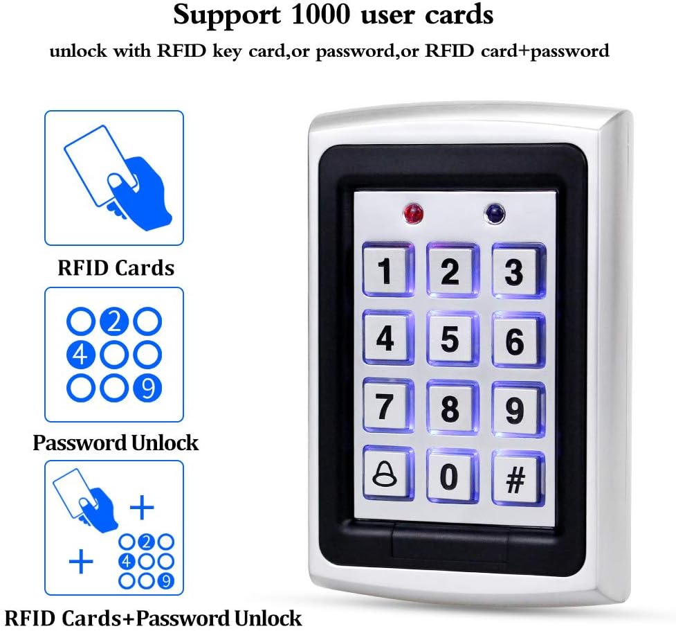 OBO HANDS 10 Tastiere RFID + Pioggia Impermeabile - immagine 2