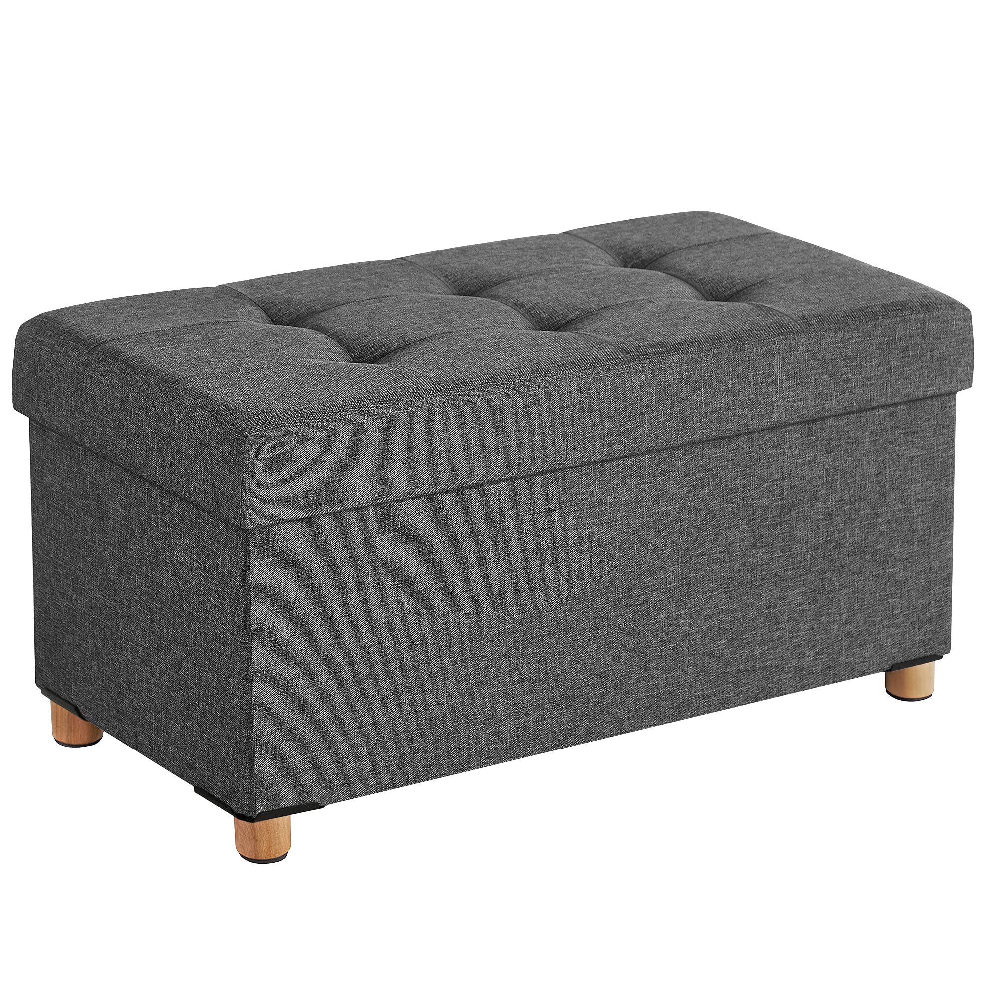 Songmics Cassapanca Pouf Contenitore Pieghevole 38x76x40cm