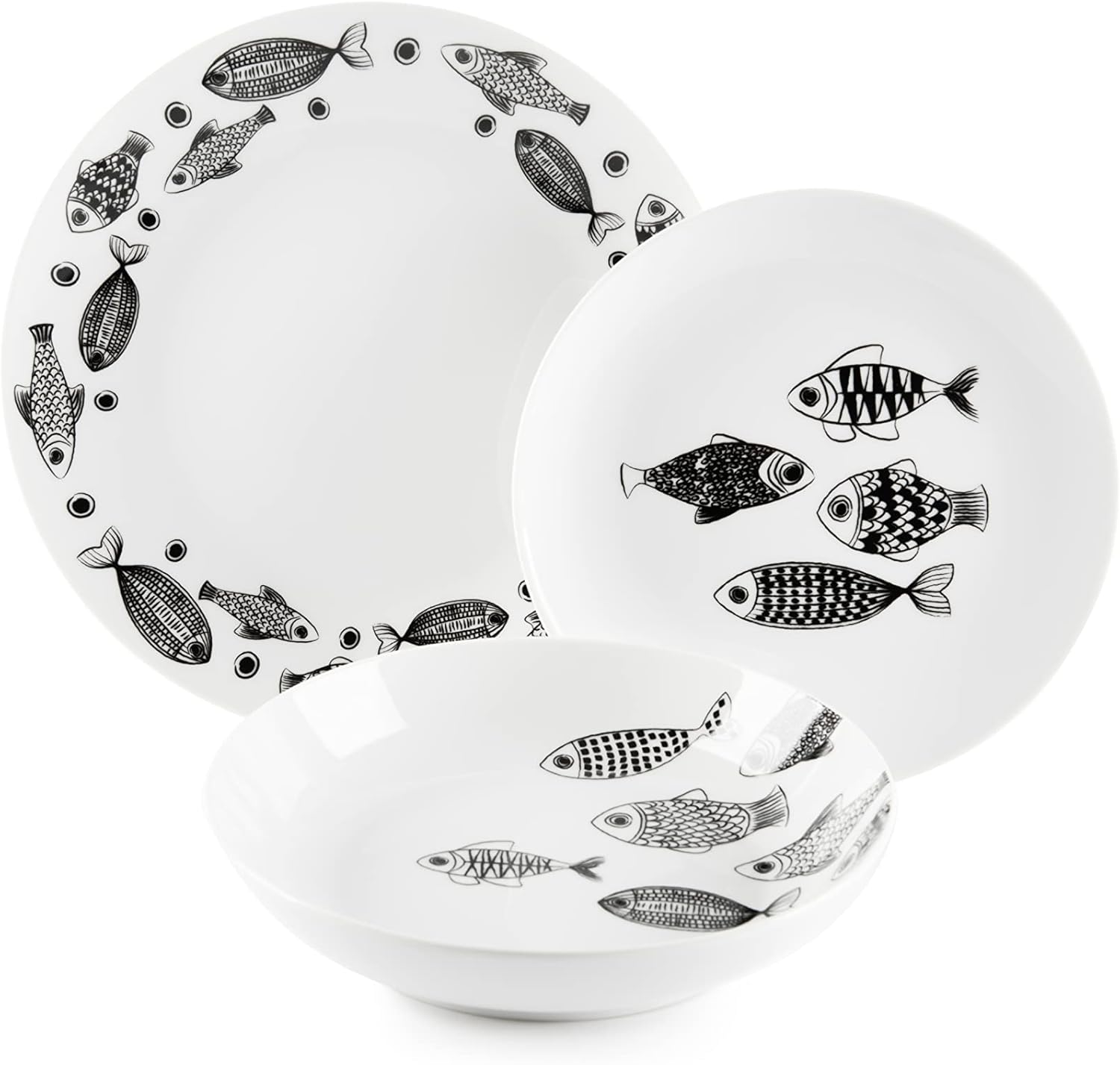 Excelsa Black Sea Servizio Piatti 18 Pezzi