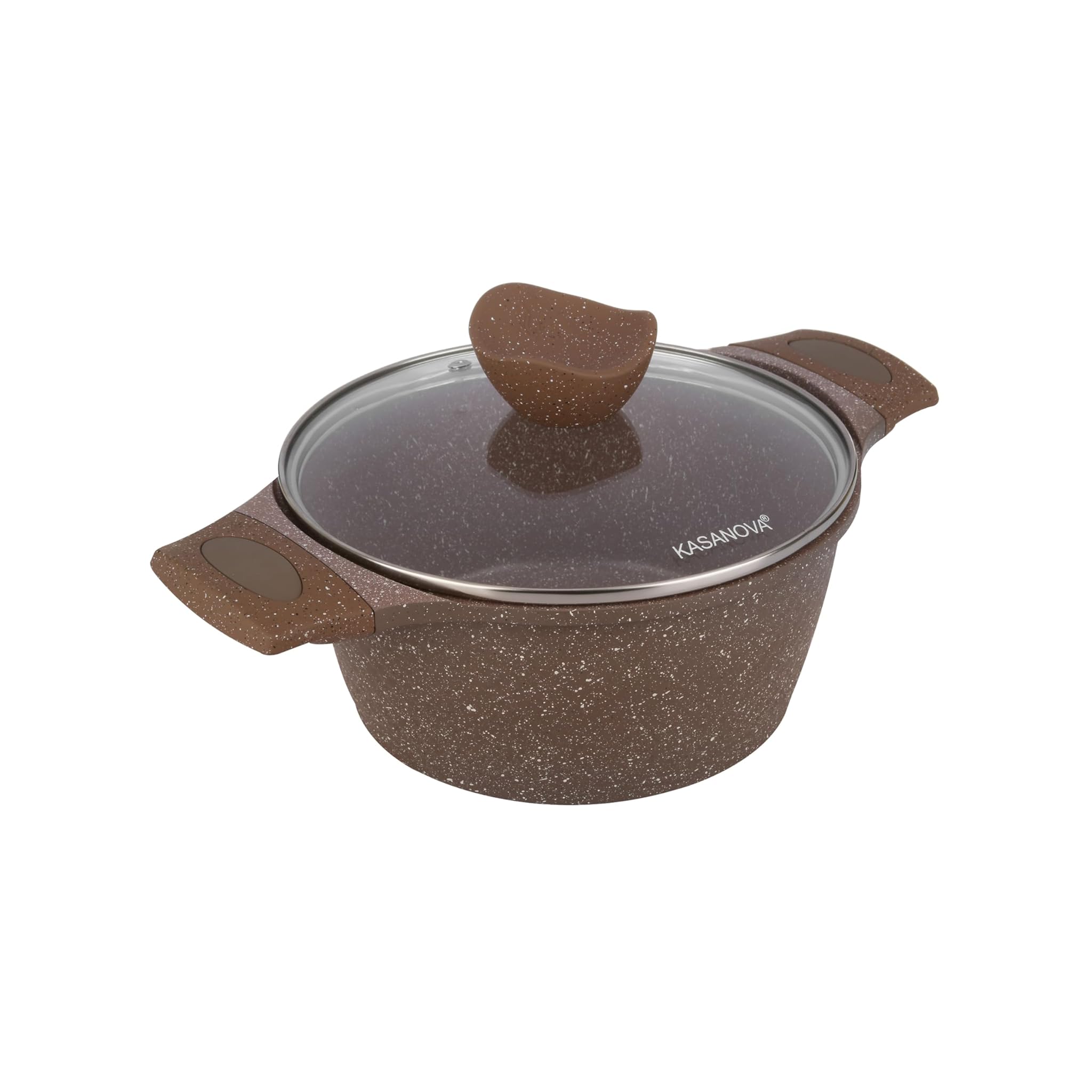 Kasanova Casseruola Antiaderente 24 cm con Coperchio