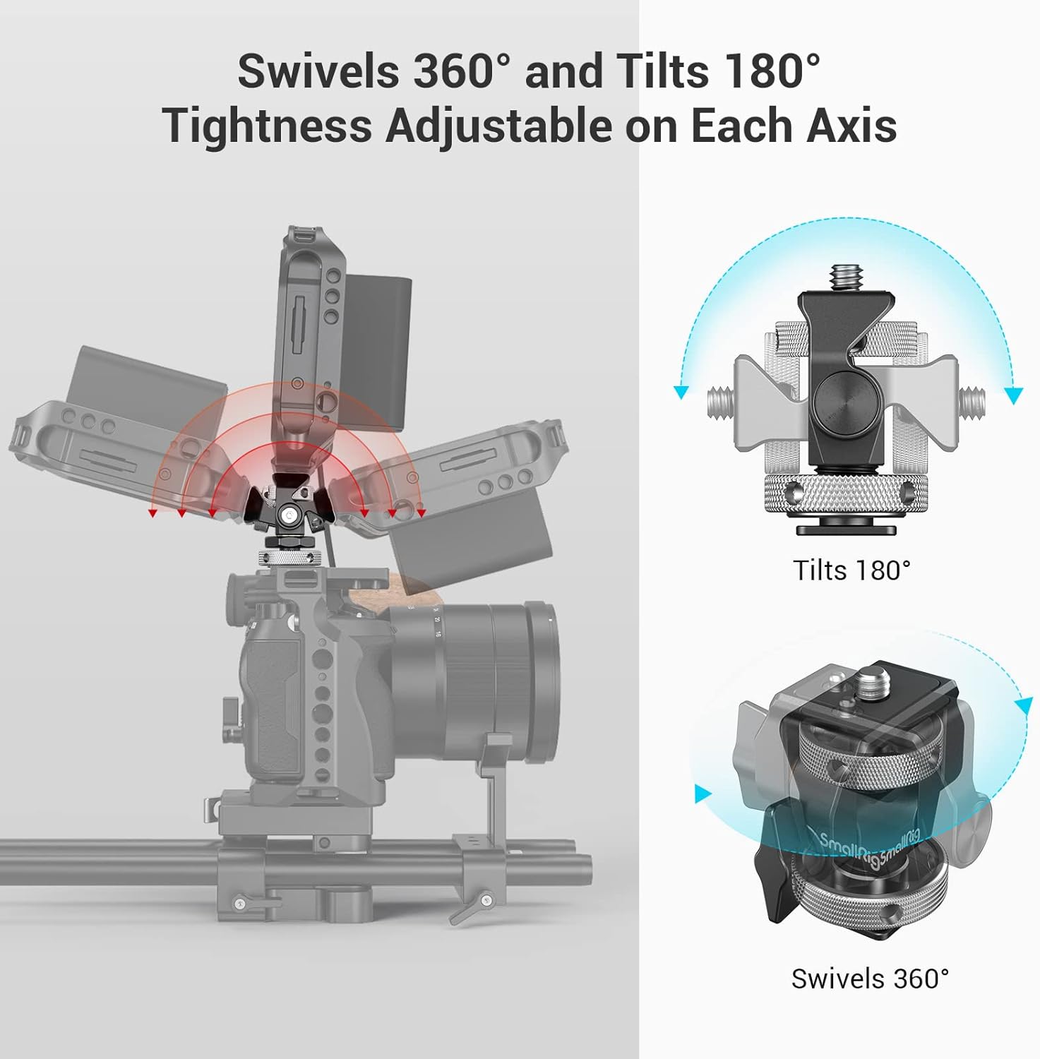 Smallrig Supporto Monitor con Cold Shoe 2905B - immagine 5
