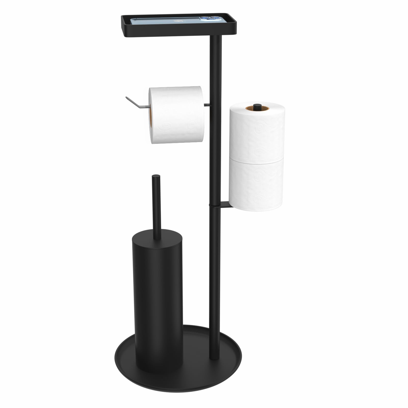 Susswiff Piantana Portarotolo e Scopino in Acciaio Inox