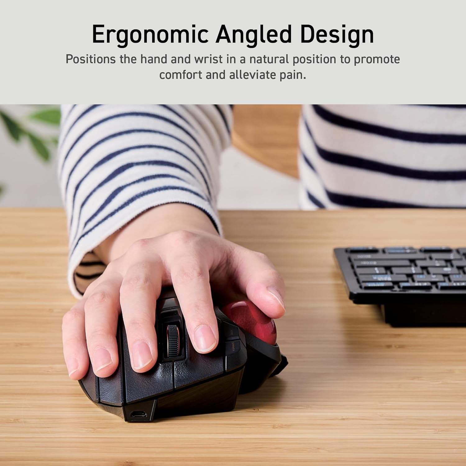 Elecom M-XPT1MRXBK - Mouse Trackball Wireless Bluetooth - immagine 2