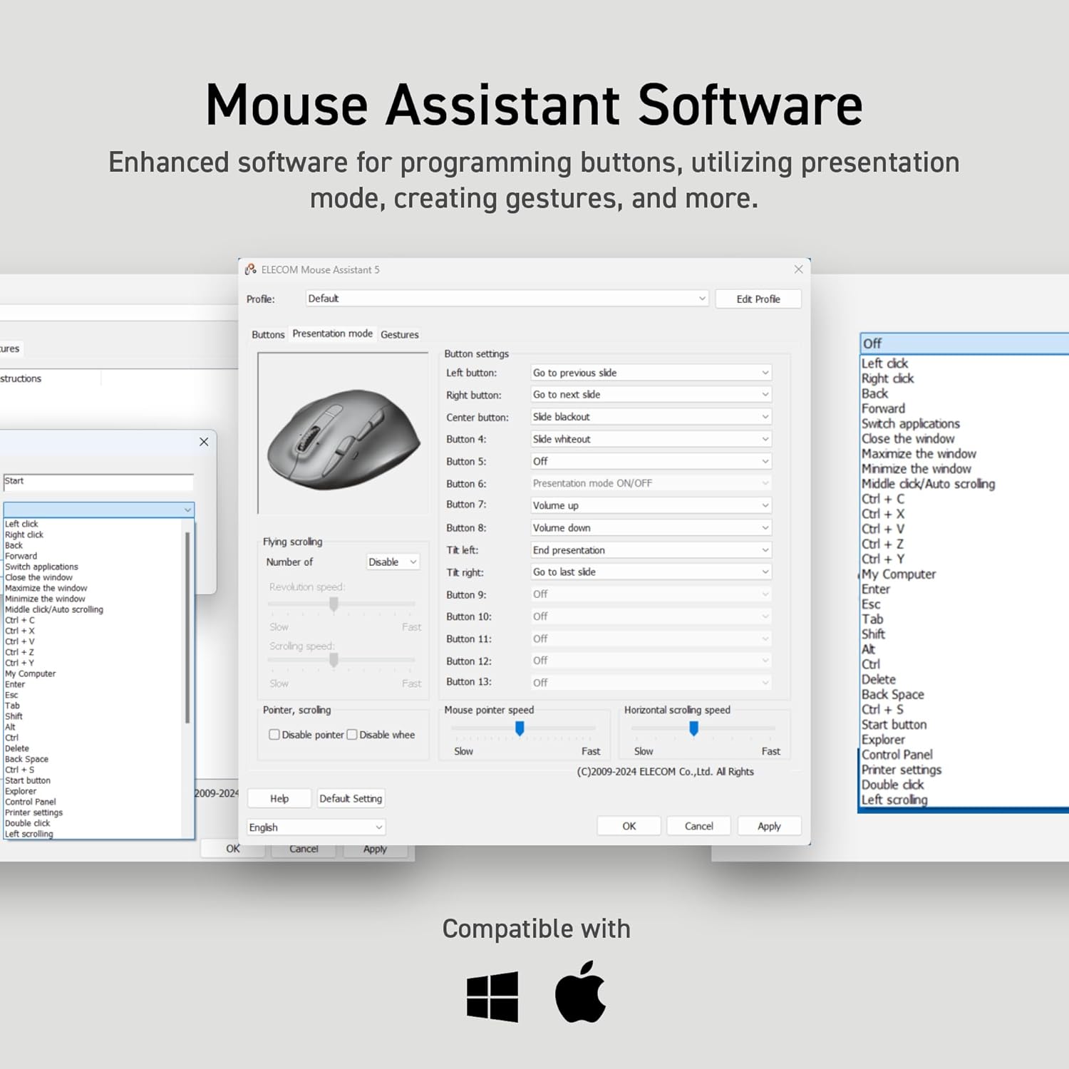 Elecom M-XPT1MRXBK - Mouse Trackball Wireless Bluetooth - immagine 8