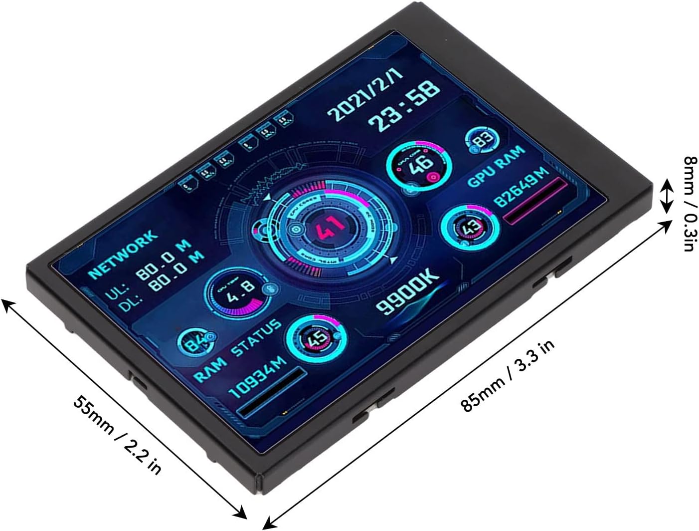 Yctze 3.5in IPS USB Mini Schermo CPU Data Monitor - immagine 4