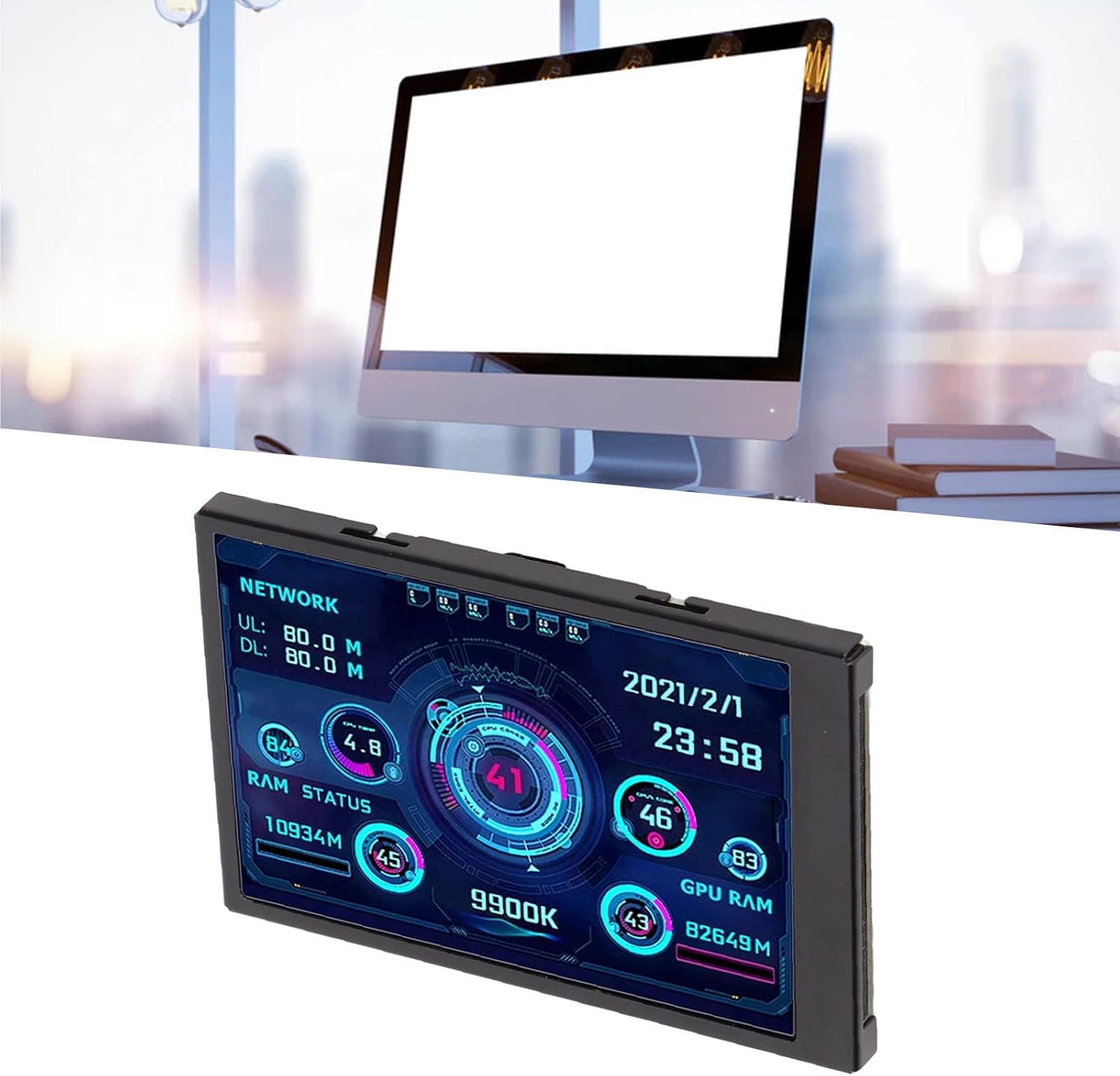 Yctze 3.5in IPS USB Mini Schermo CPU Data Monitor - immagine 8