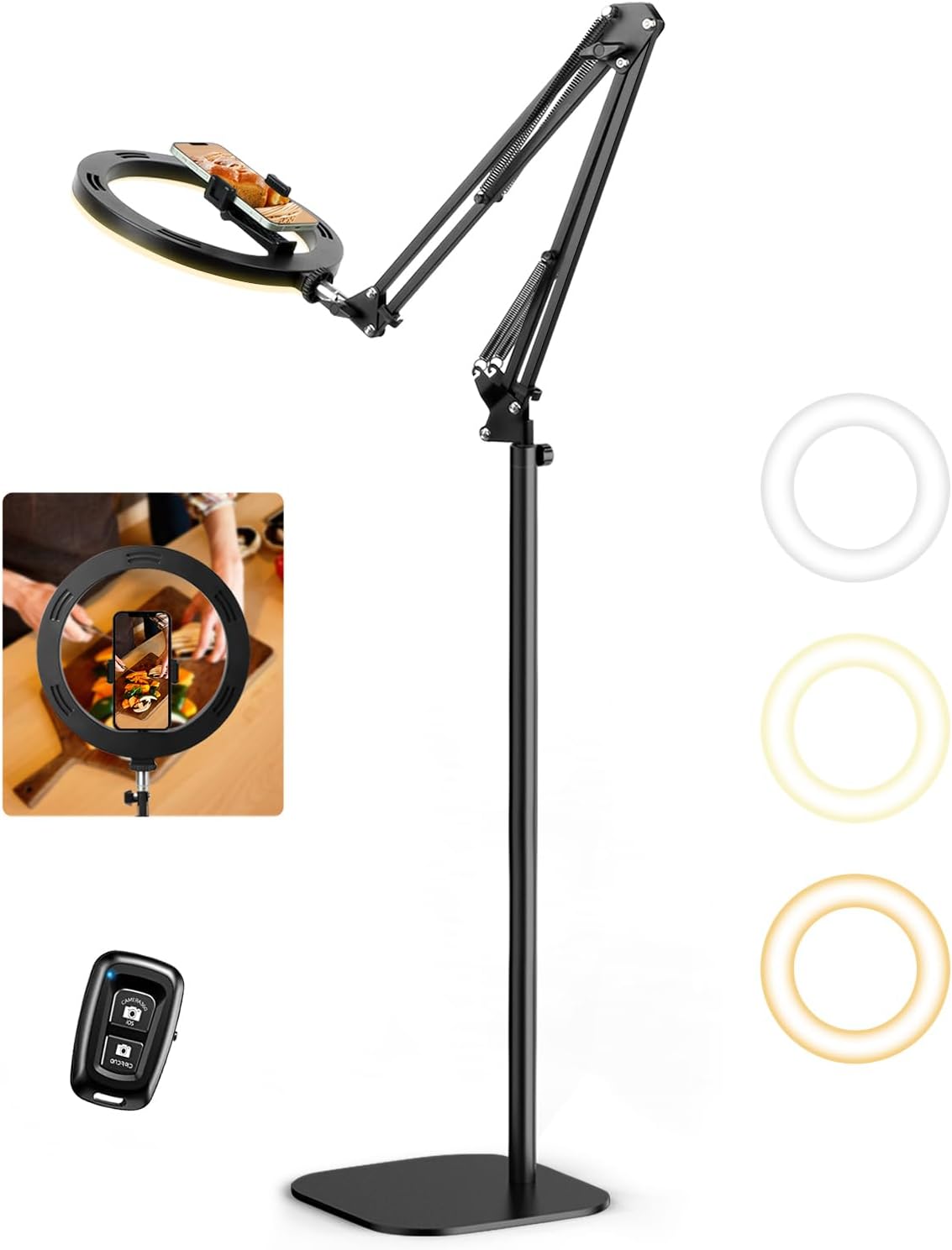 Evershop Luce Anello Sopraelevata 10” con Treppiede - immagine 1