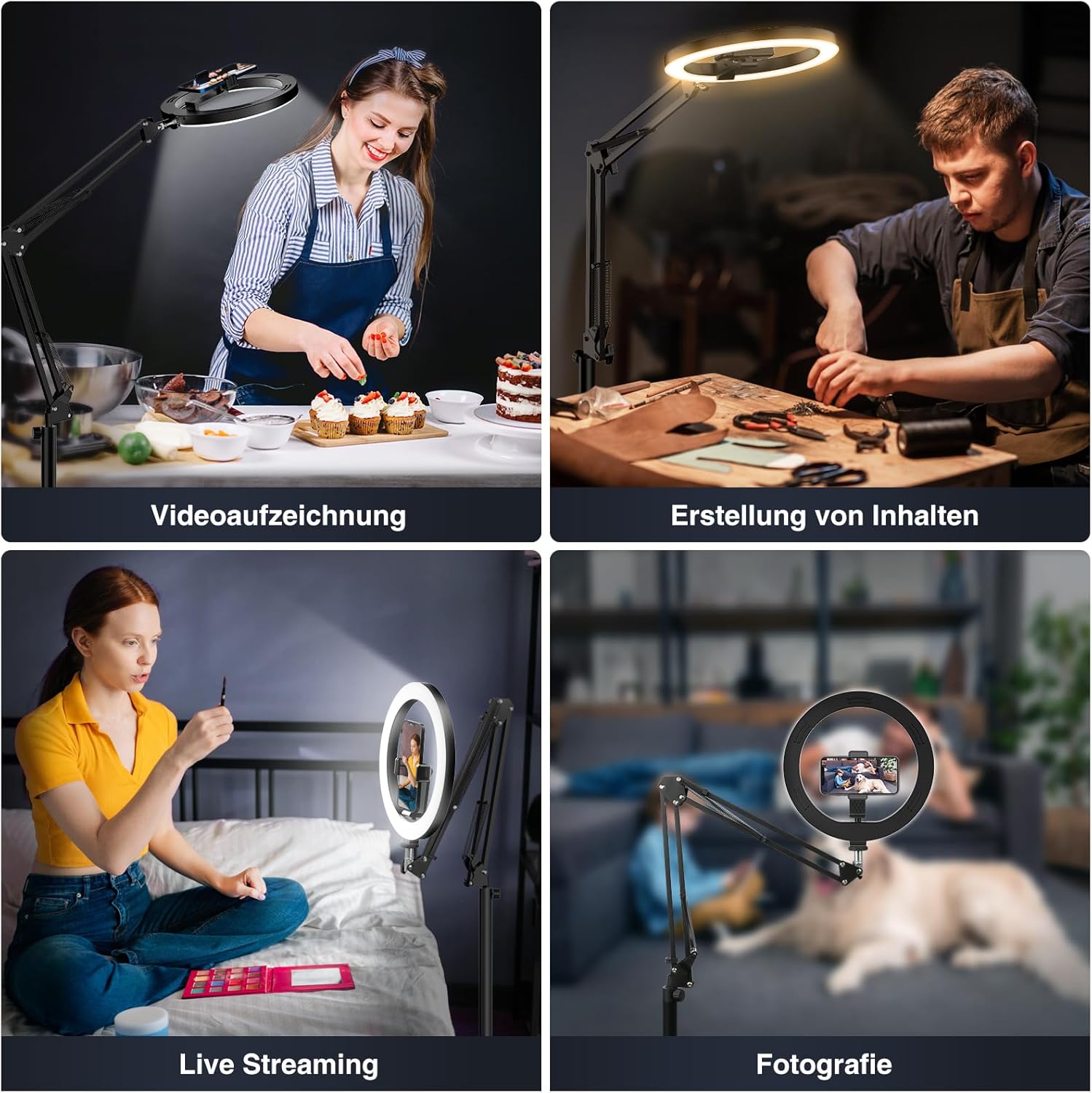 Evershop Luce Anello Sopraelevata 10” con Treppiede - immagine 2