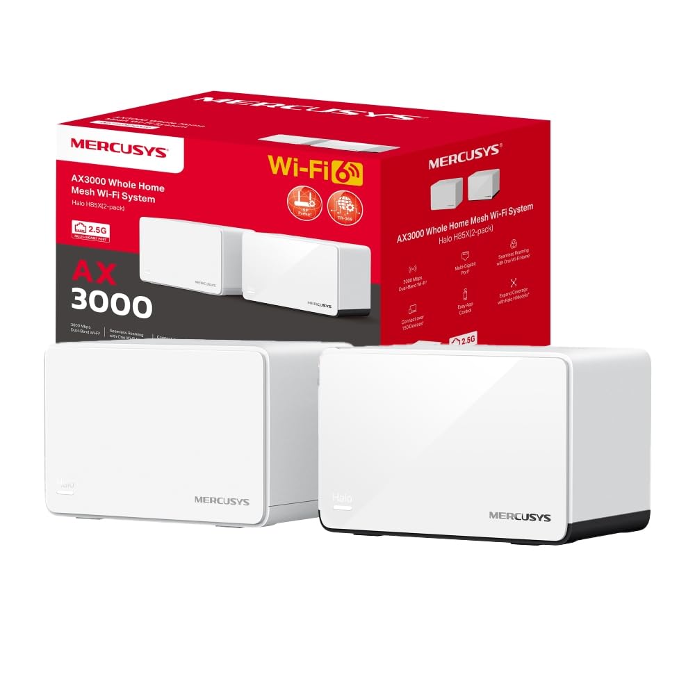 Mercusys TP-Link Halo H85X Mesh Wi-Fi 6 AX3000Mbps (2pz)
