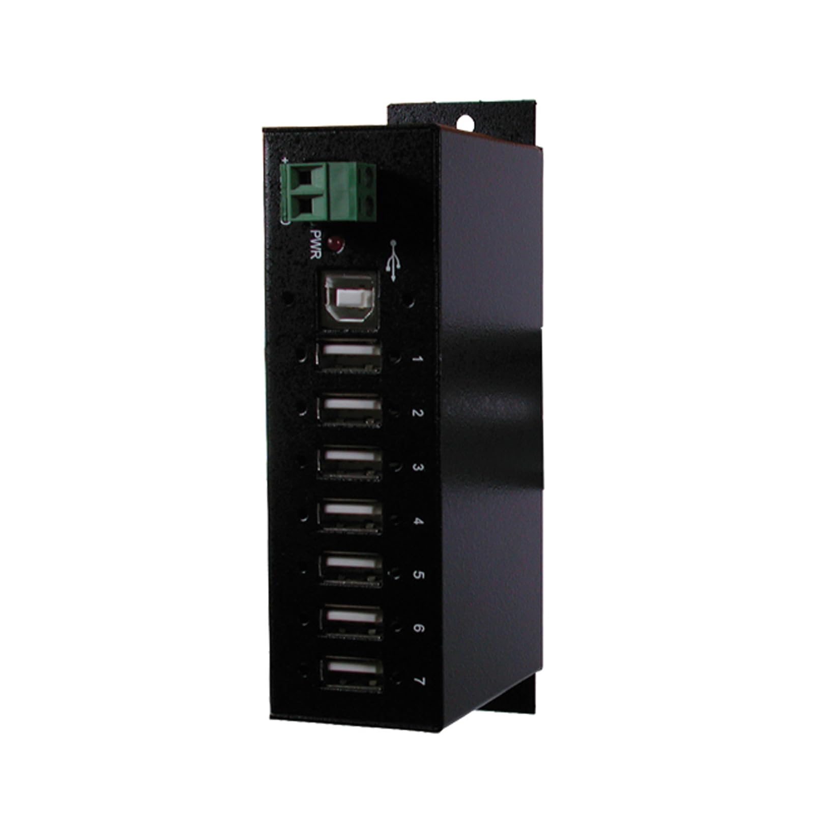 EXSYS EX-1177HMVS - Hub USB 2.0 a 7 Porte, Colore: Nero