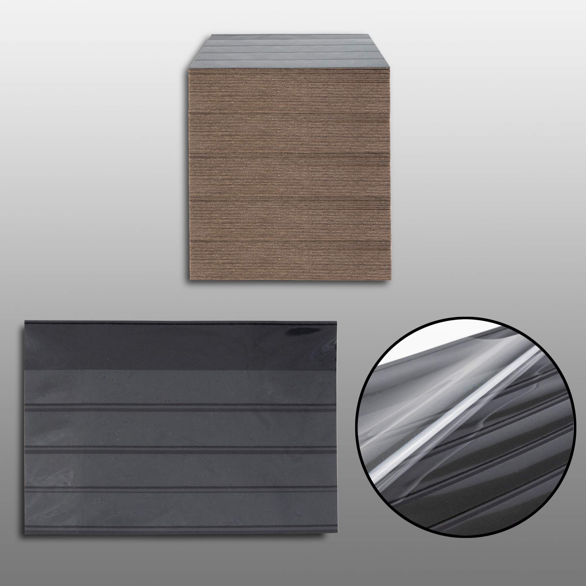 500 Prophila Leuchtturm A6 Einsteckkarten mit Schutzfolie