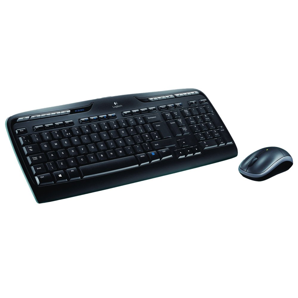 Logitech MK330 Kit Tastiera e Mouse, Layout Francese AZERTY - Nero