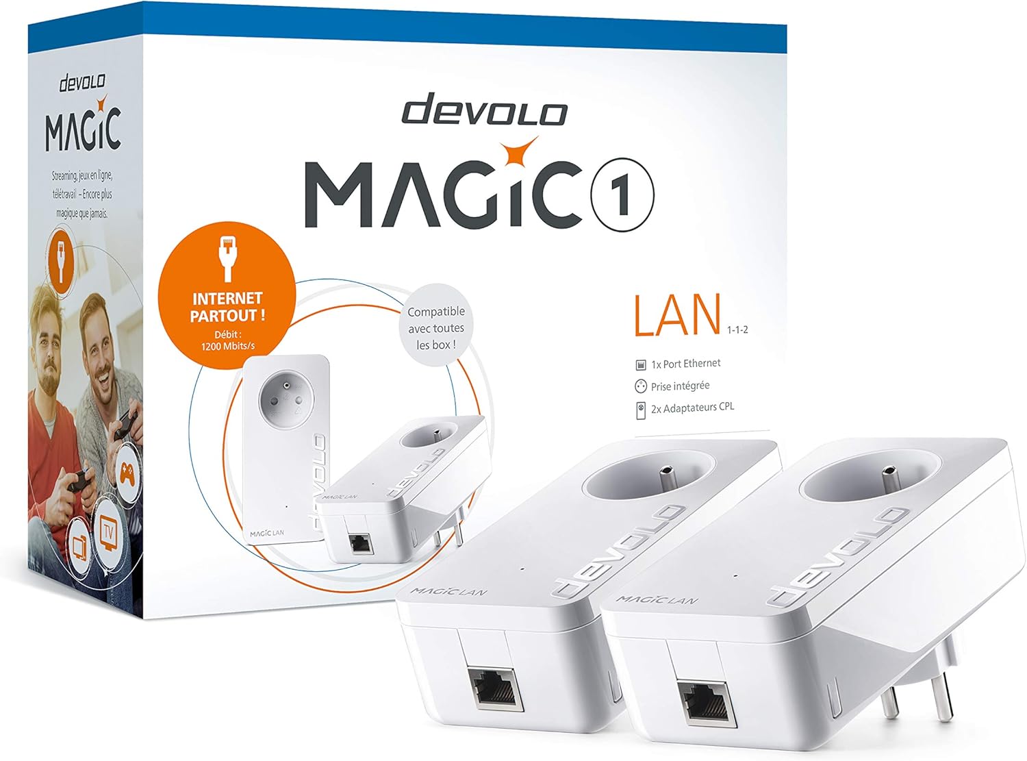 Devolo Magic 1 LAN 1-1-2 - Adattatore CPL 1200 Mbits/S, Bianco - immagine 4