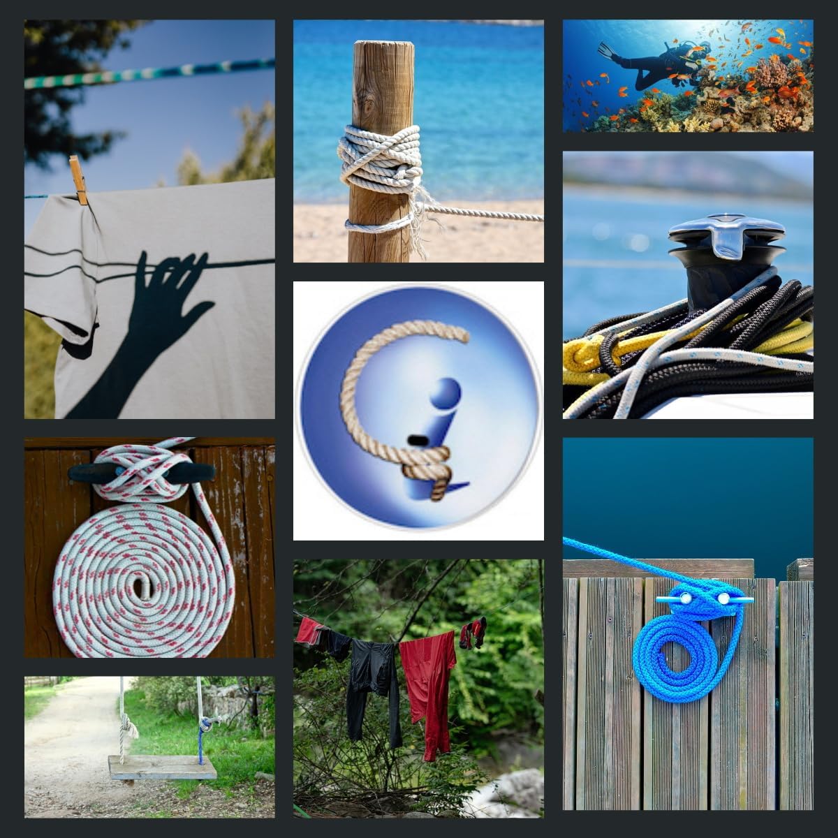 Treccia Corit Blu 8mm - Corda Multiuso 30mt - immagine 6