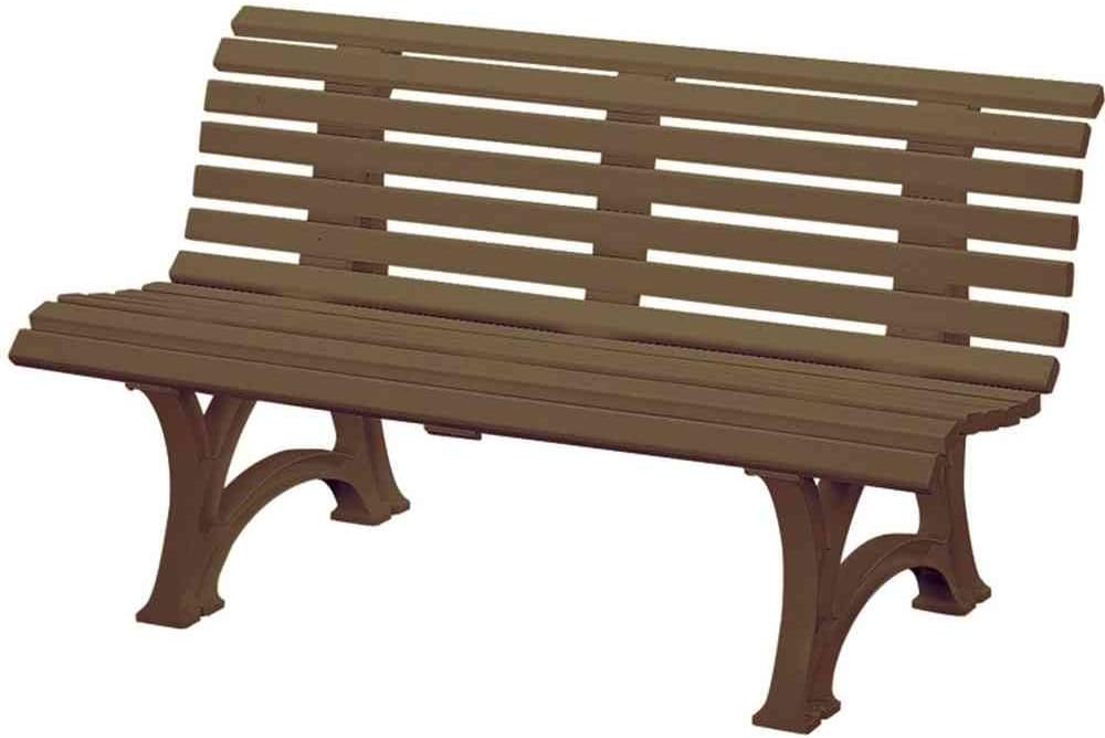 Unimet Blome-Tillmann Panca da Giardino in Plastica, Marrone