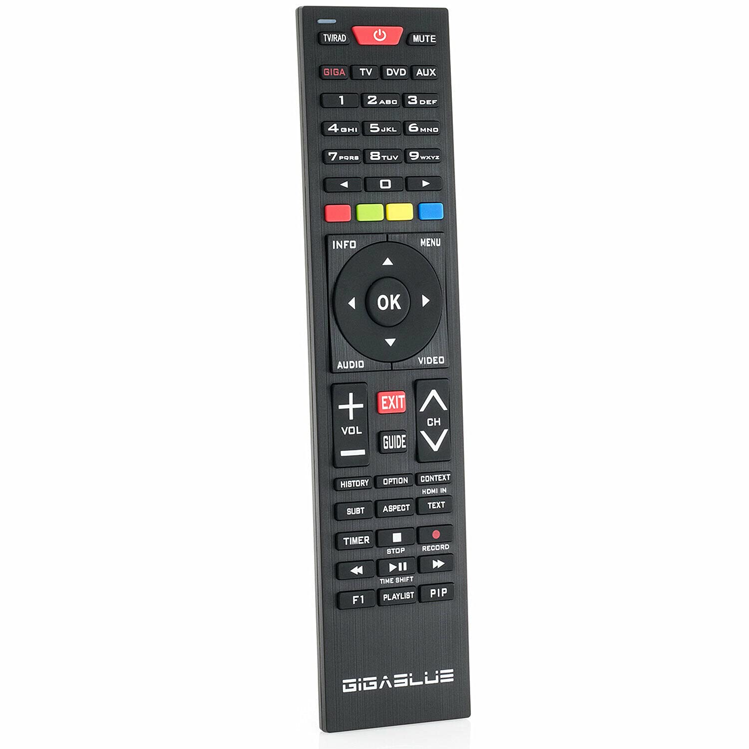 GigaBlue Remotecontrol Standard V2 - Telecomando Universale, Colore: Nero