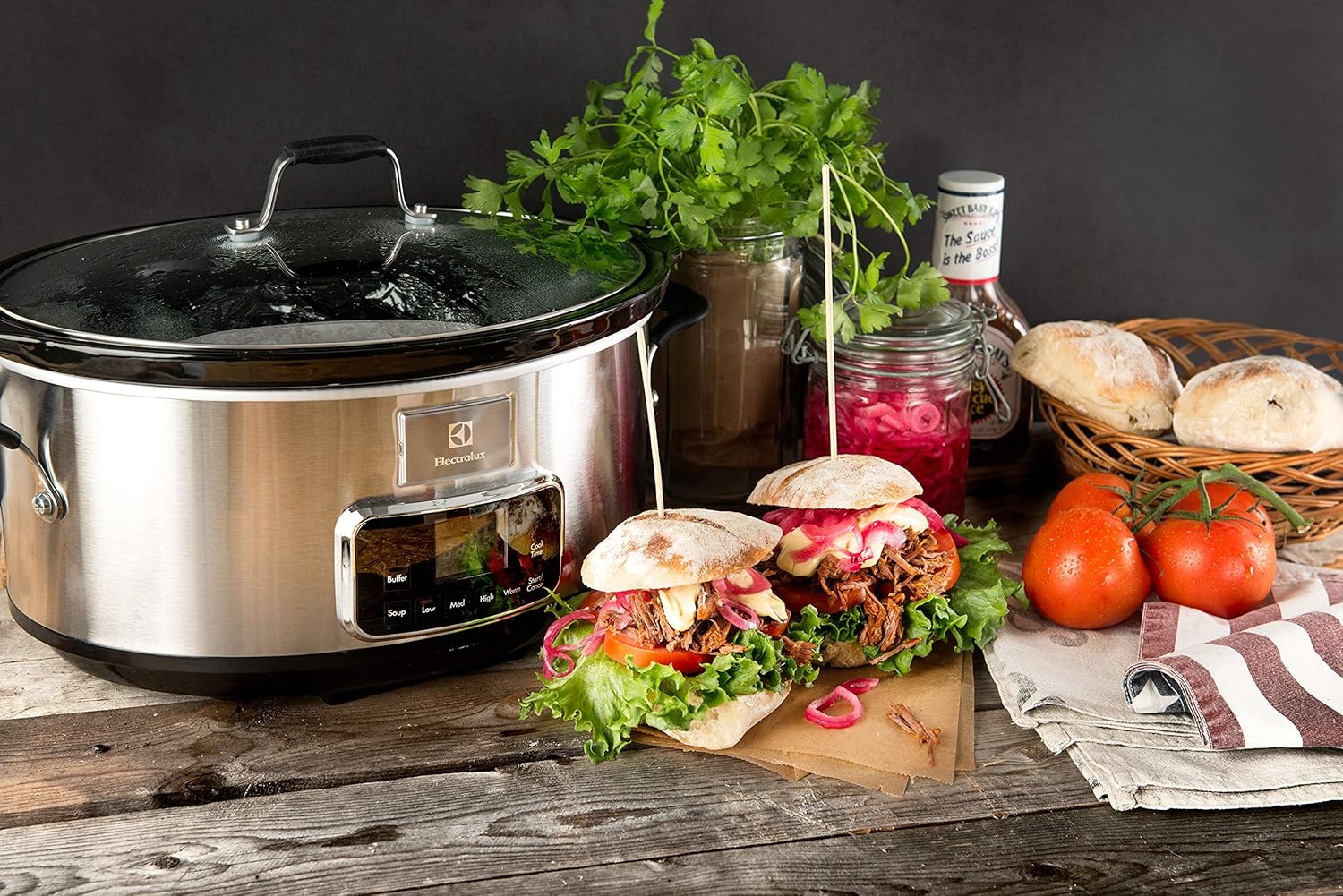 Electrolux Esc7400 Slow Cooker 6.6L, Argento - immagine 5