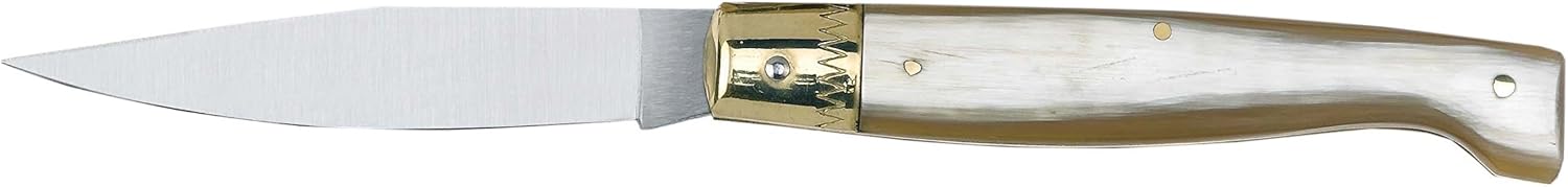 Coltello da tasca modello Pattada manico corno chiaro Cm 22