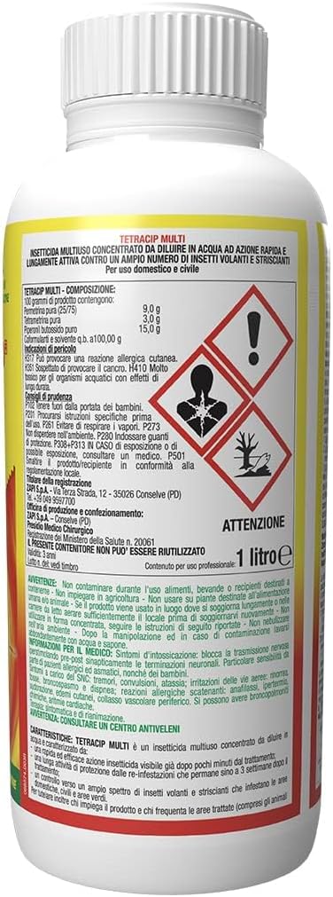 Zapi Garden Tetracip Multi - Insetticida Concentrato 1L - immagine 2