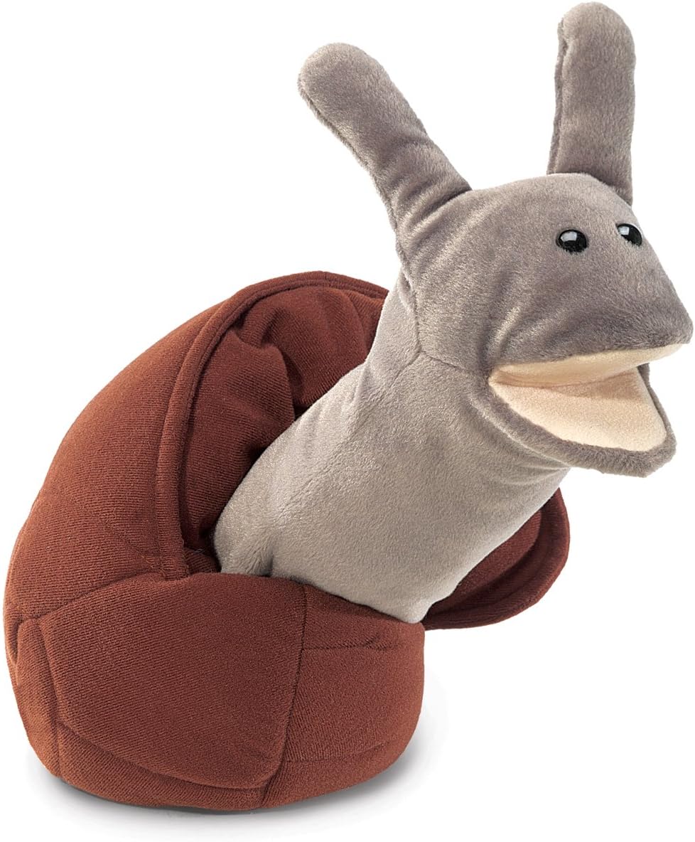 Folkmanis Snail Hand Puppet,Brown / Grey - immagine 1