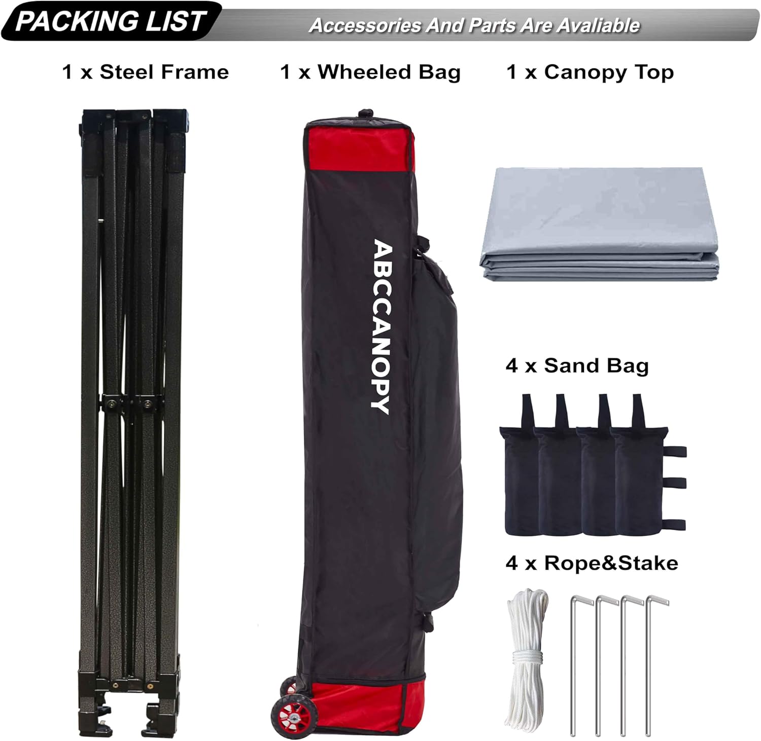 Abccanopy Tenda a Baldacchino Pop-Up 25,4 x 25,4 cm - immagine 5