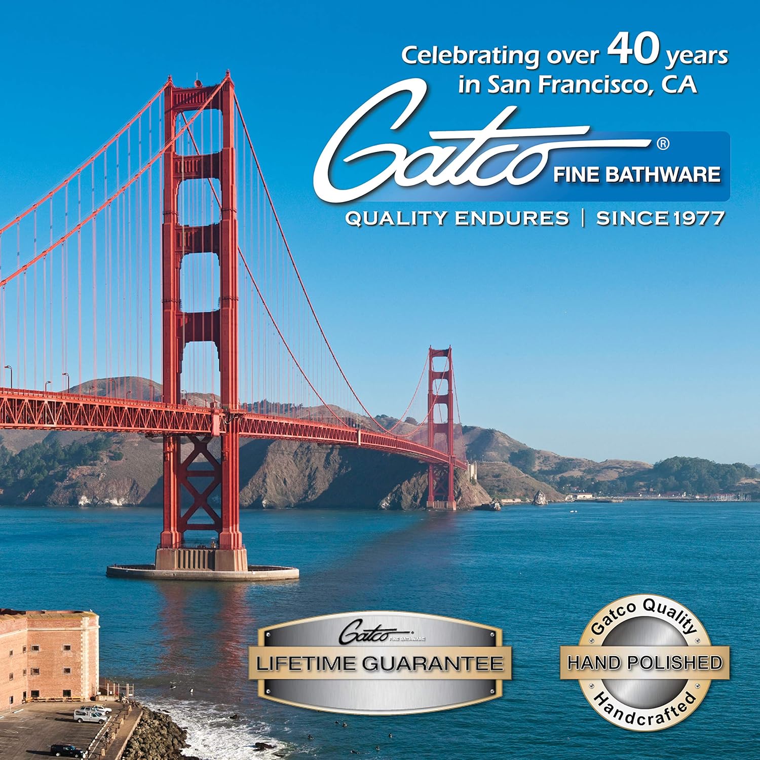 Gatco 1467 Elegant Shower Shelf, Chrome, 10" - immagine 3