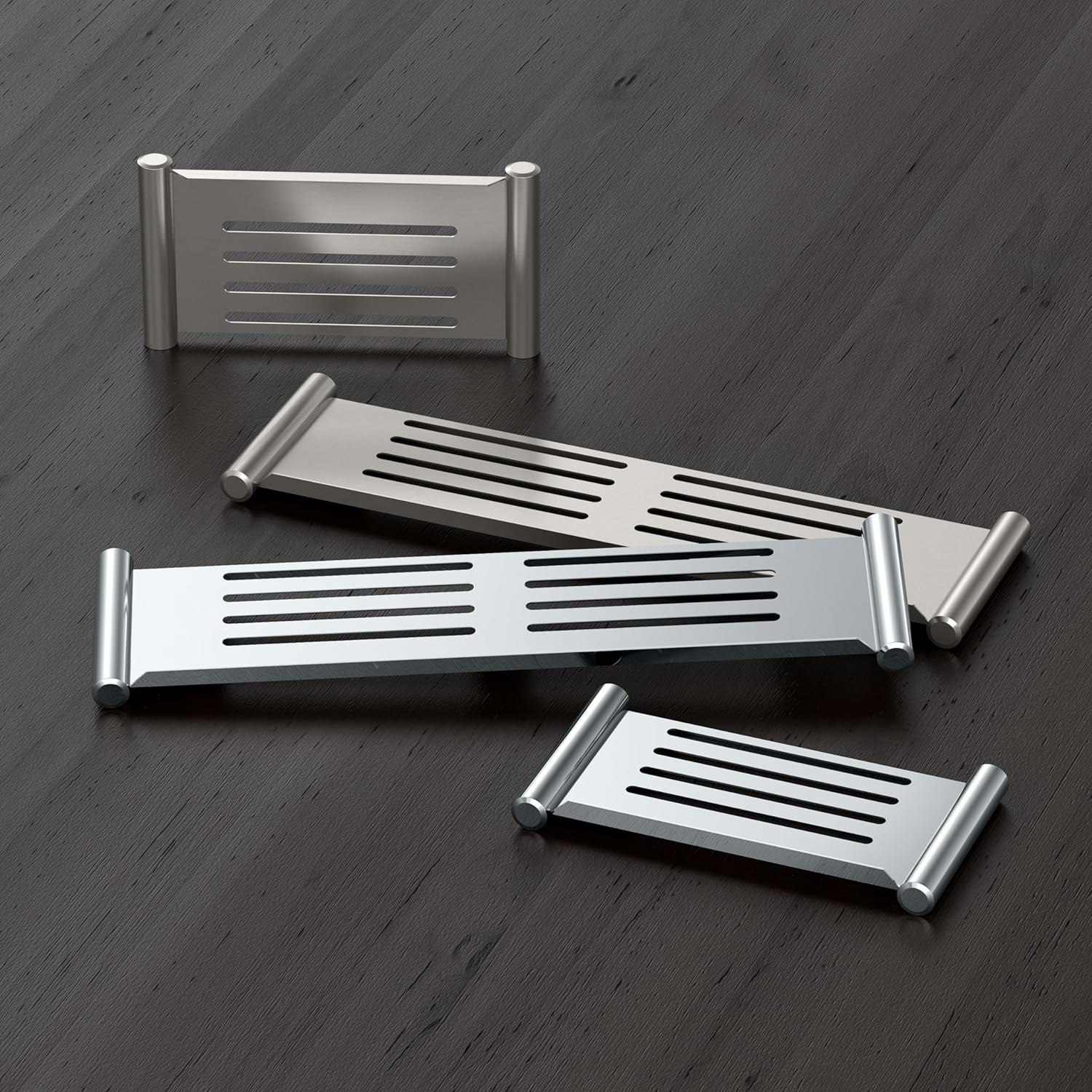 Gatco 1467 Elegant Shower Shelf, Chrome, 10" - immagine 4