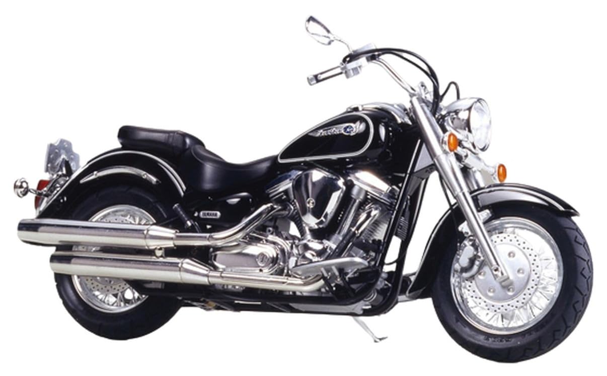 Tamiya Modellino Yamaha XV1600 Road Star, Scala 1:12, Colore Bianco/Nero