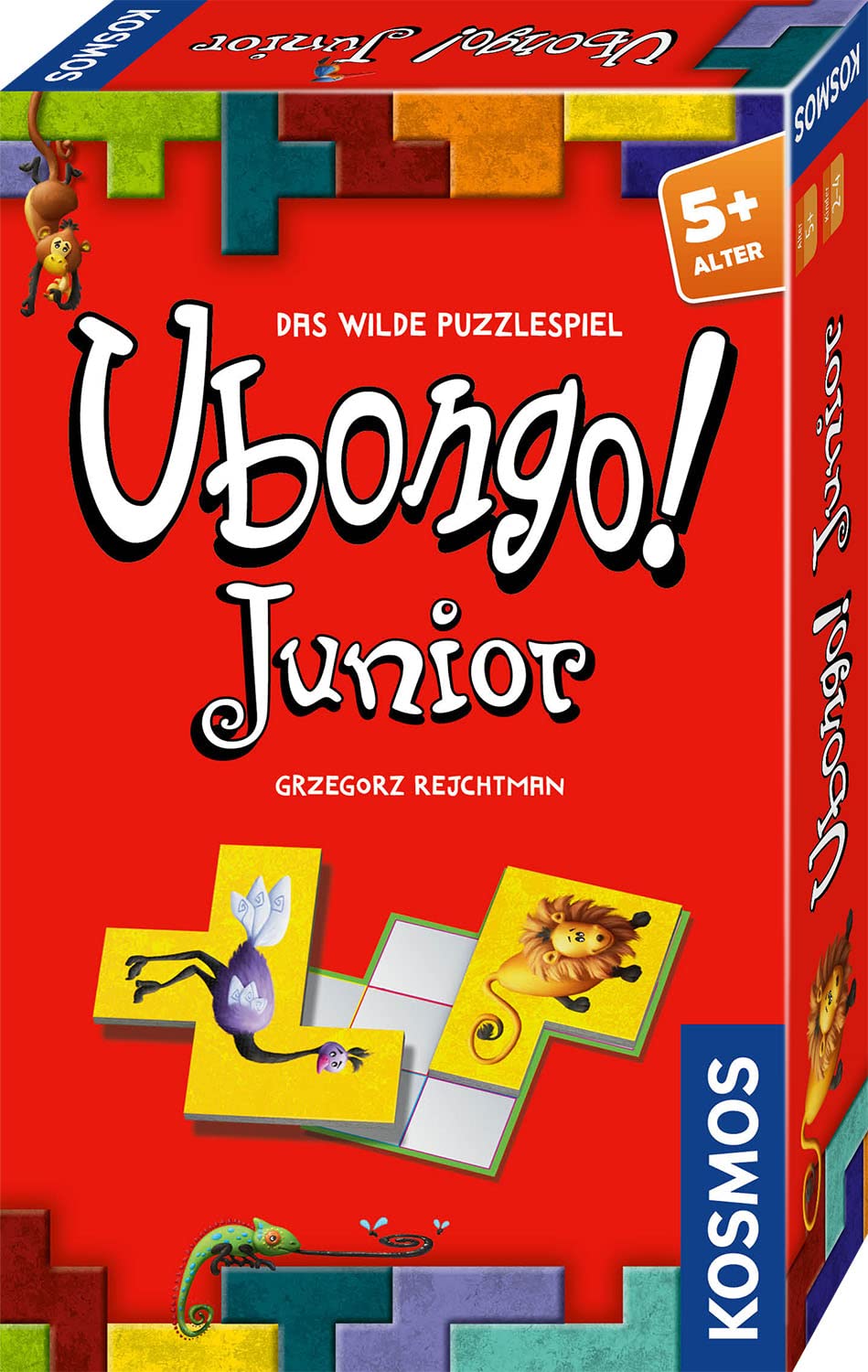 Kosmos 712723 Ubongo Junior - Gioco da Ragazzi, Gioco Selvaggio e Molto Divertimento, Compleanno per Bambini dai 5 Anni in su