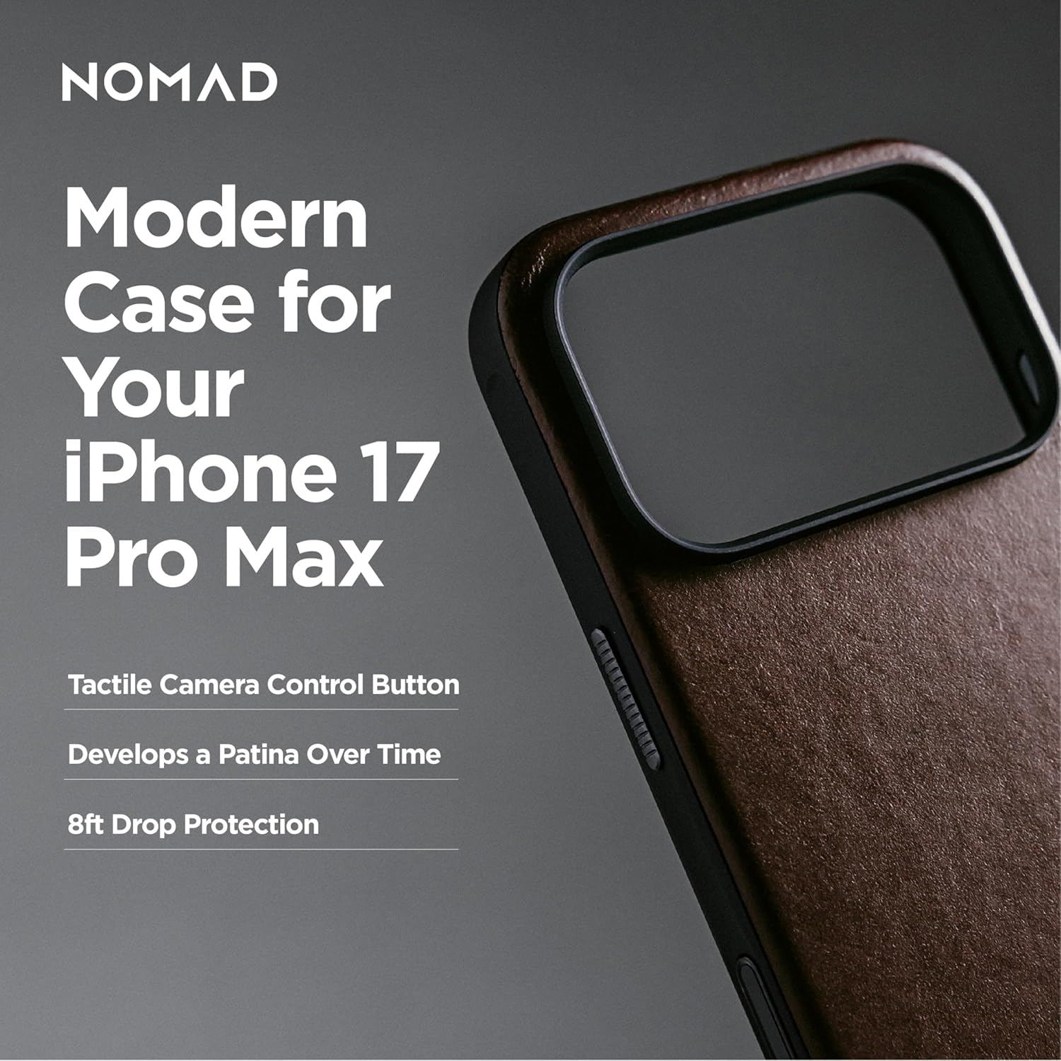 Nomad Custodia in Pelle Moderna per iPhone 17 Pro Max - immagine 7