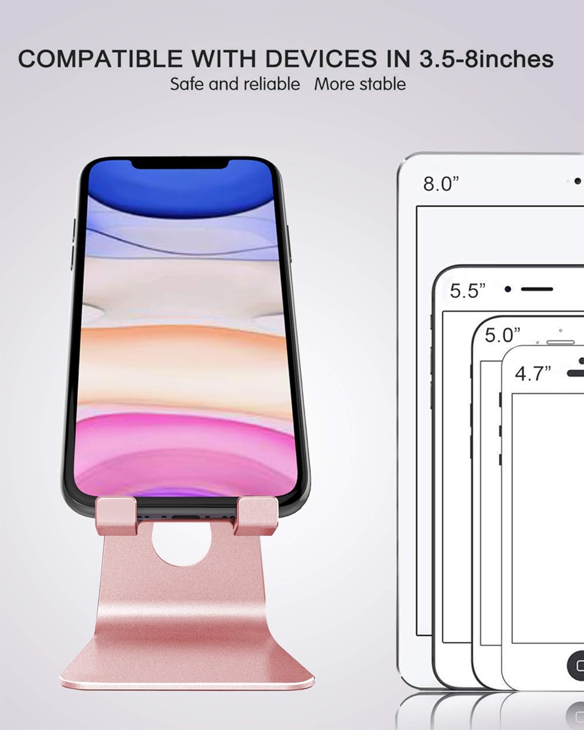 Lucrave Supporto Telefono Multi-Angolo - Oro Rosa - immagine 6