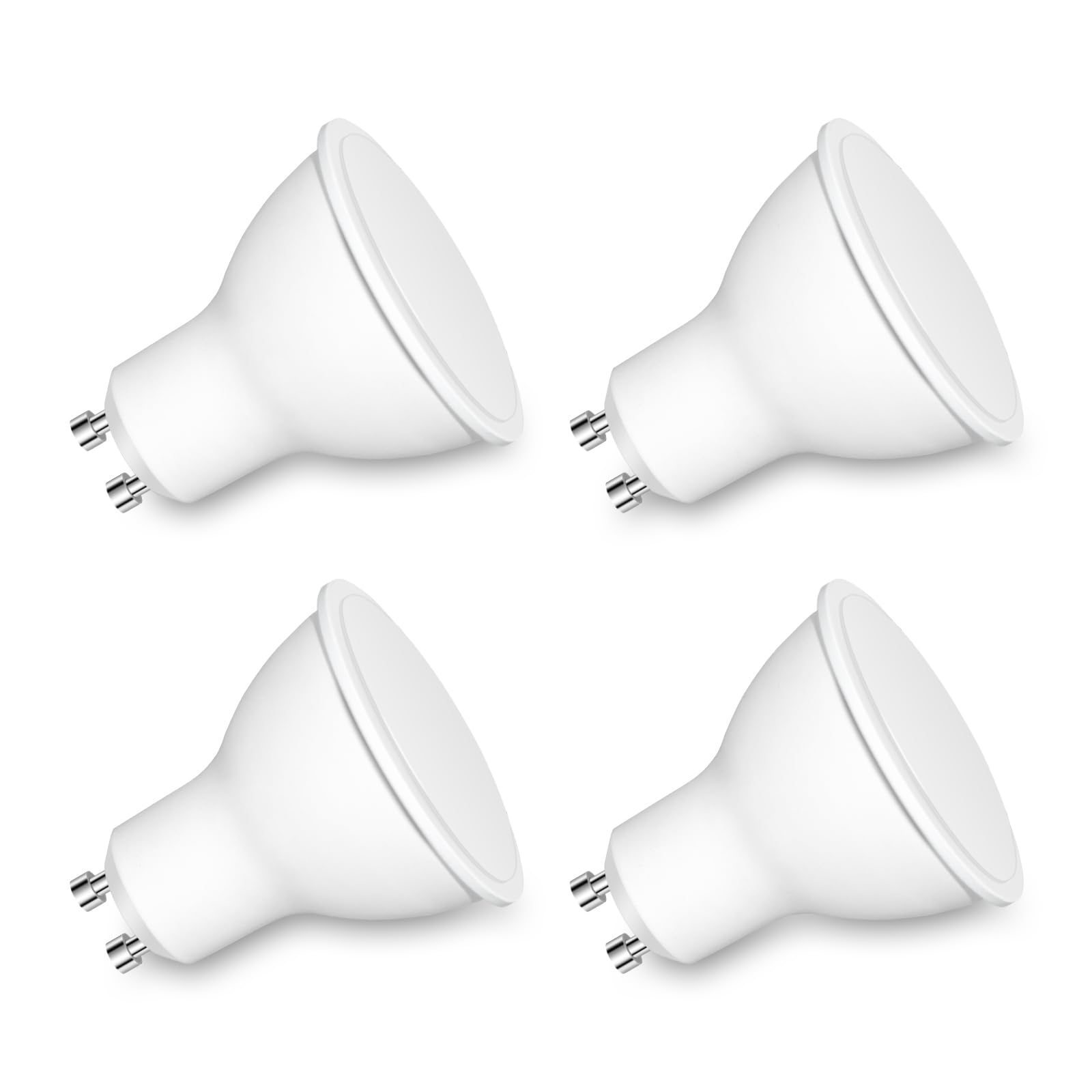 Caldarax Lampadine LED GU10 7W 4000K, 4 Pezzi